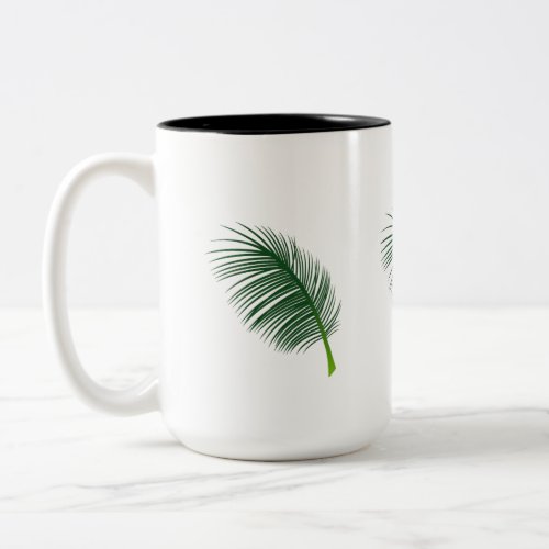 leaf coffee mug