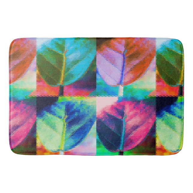 Leaf Colors Bathroom Mat (Front)
