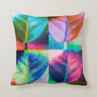 Leaf Colors Throw Pillow
