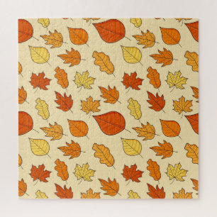 Leaf Concept: Autumn Symbol Pattern Jigsaw Puzzle