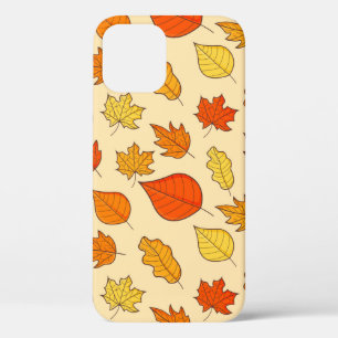 Leaf Concept Pattern. Leaf Fall and Autumn Symbol, iPhone 12 Case