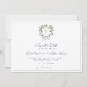 Leaf Crest w/ Bow  Save The Date