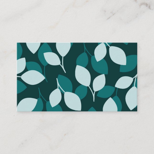 Leaf design business card (Front)
