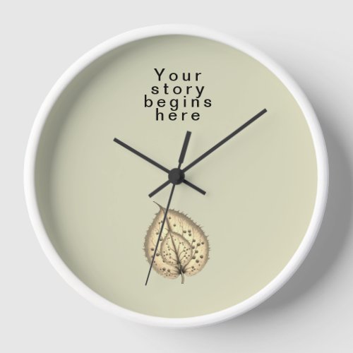 Leaf design  clock