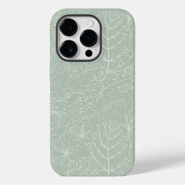 Leaf design iphone cases 14 pro (Back)