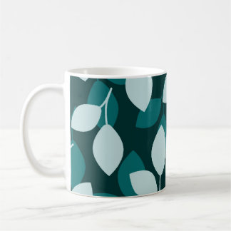 Leaf design print mug