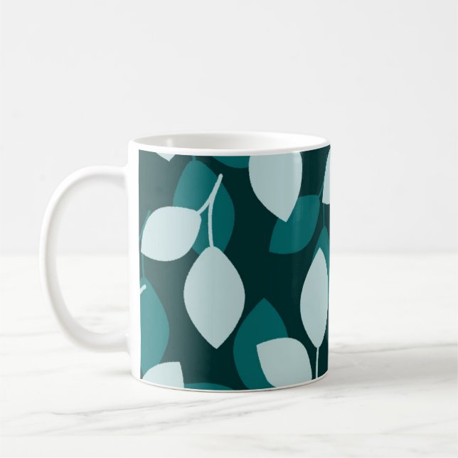 Leaf design print mug (Left)