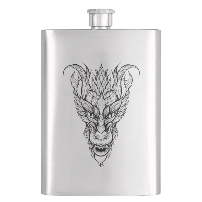 Leaf Dragon Flask (Front)
