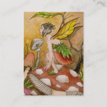 Leaf Fairy Business Card by Ppeppermint at Zazzle