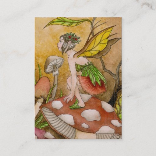 Customizable Leaf Fairy Business Card