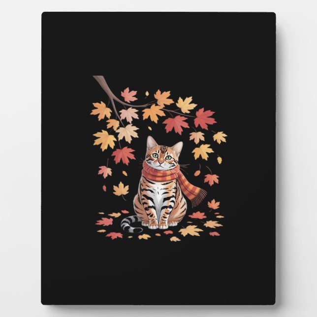 Leaf Fall Tree Hello Autumn Thanksgiving It’s Fall Plaque (Front)