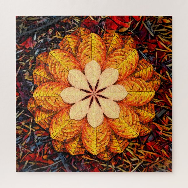 Leaf Flower Jigsaw Puzzle (Vertical)