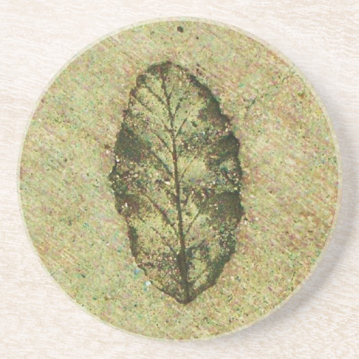 Leaf Fossil Drink Coasters