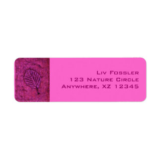 Leaf Fossils Label