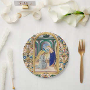 Leaf from a Book of Hours    Paper Plates