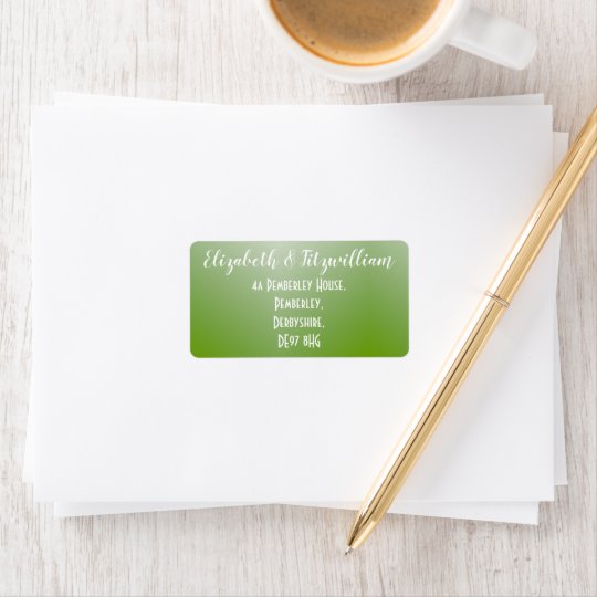 Leaf Green Address Labels