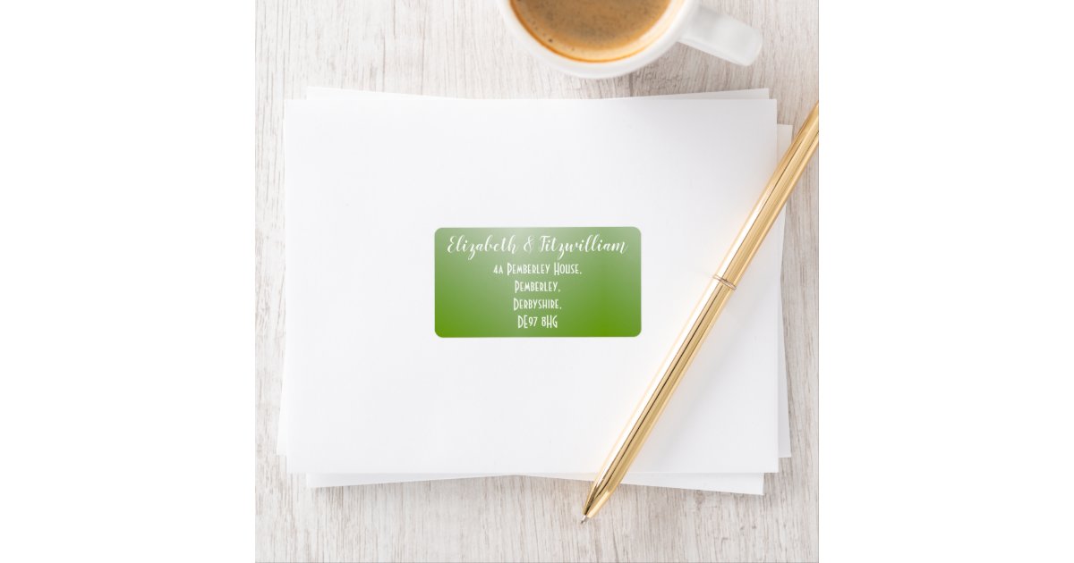 Leaf Green Address Labels