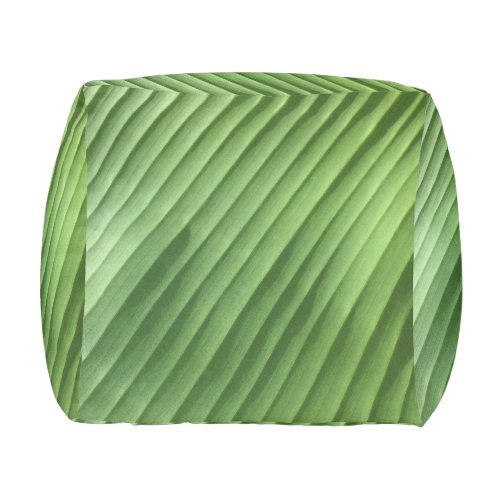 Leaf Green Diagonal Outdoor Pouf