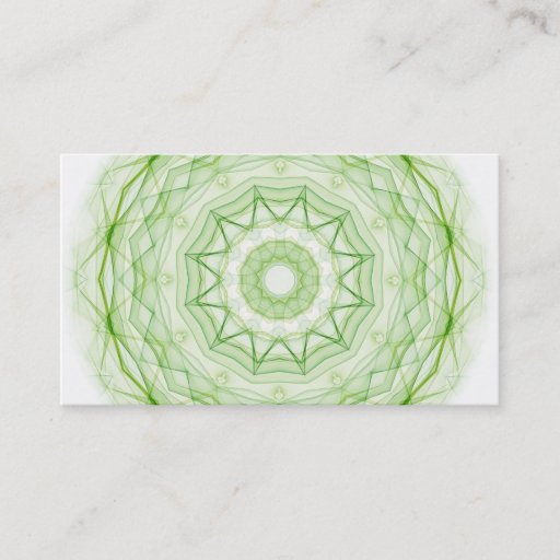 Customizable Leaf Green Spiderweb Business Card