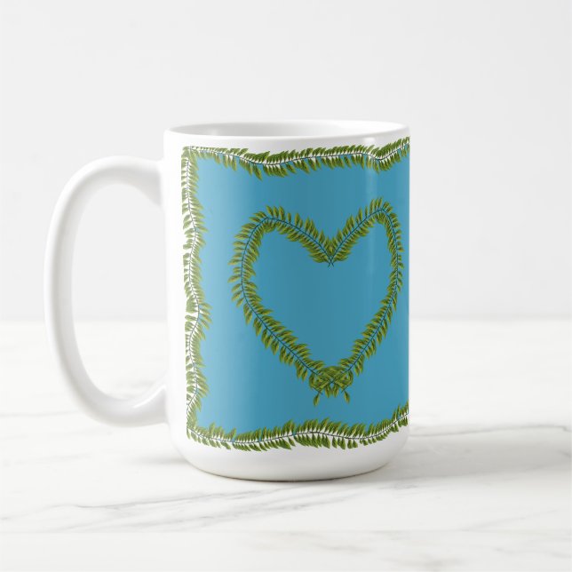 Leaf heart shaped mug (Left)