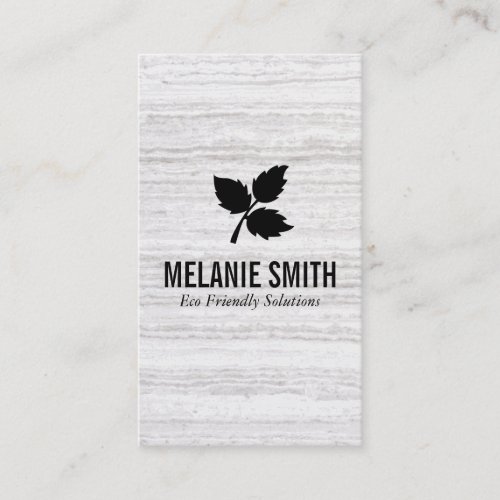 Leaf Icon Natural Texture Backgroung Business Card