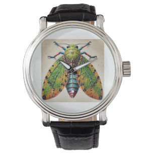 Leaf Insect Camouflage 010924IREF211 - Watercolor Watch