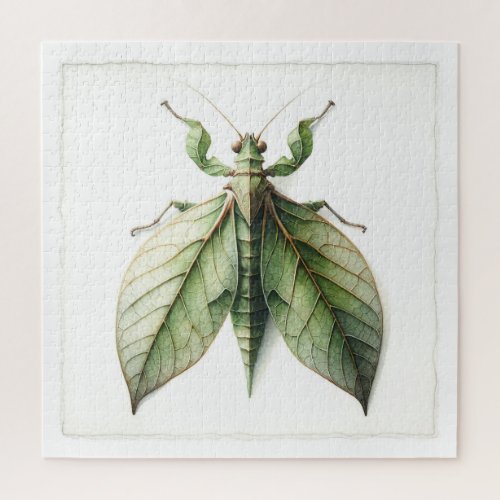 Leaf Insect Watercolor IREF310 _ Watercolor Jigsaw Puzzle
