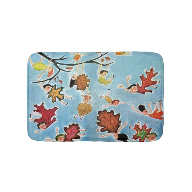 Leaf Kids Bathroom Mat (Front)