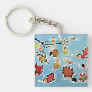 Leaf Kids Keychain