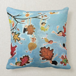 Leaf Kids Throw Pillow