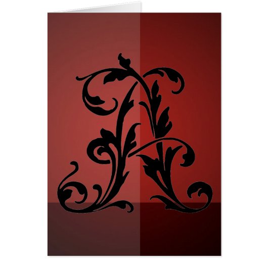 Leaf Letter A Cards (Front)