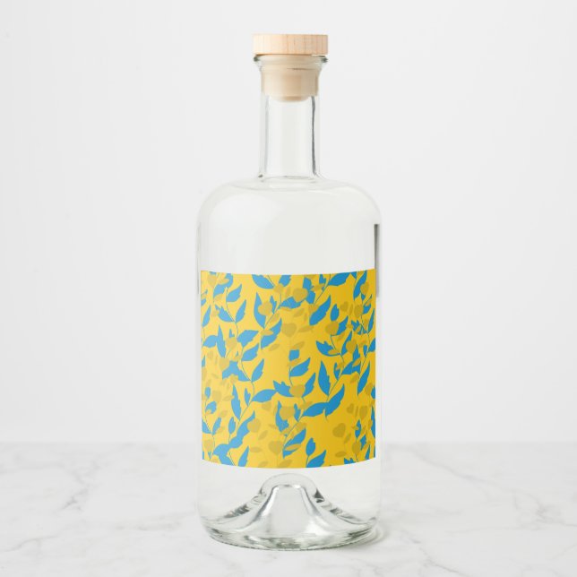 leaf liquor bottle label (Front)