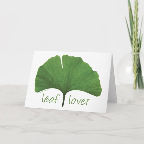 Leaf Lover Tree Hugger Card