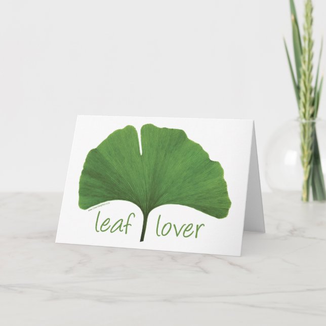 Leaf Lover Tree Hugger Card (Front)