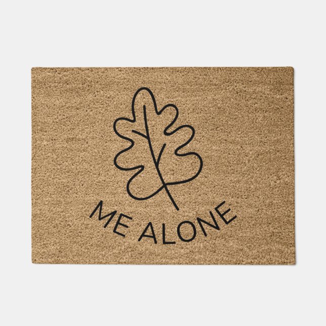 Leaf Me Alone Doormat (Front)