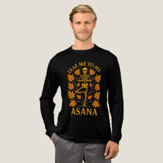 Leaf Me To My Asana Botanical Skeleton Halloween Tri-Blend Shirt