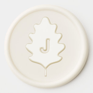 Leaf Monogram Wax Seal Sticker