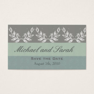 Leaf Motif Save the Date Custom