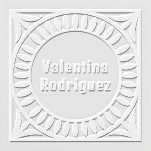 Leaf Motif Square Frame Embosser