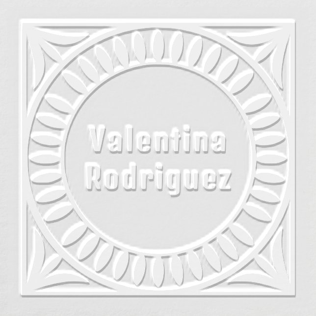 Leaf Motif Square Frame Embosser (Design)