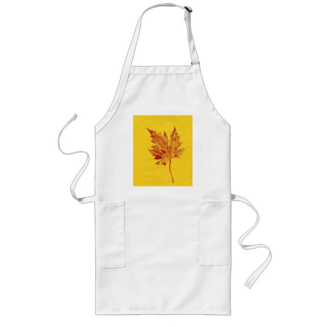Leaf Nature Print Apron (Front)