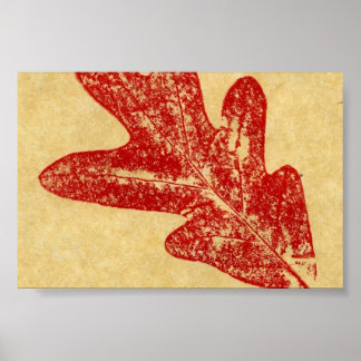 Leaf Nature Print Mini-Poster