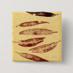 Leaf Nature Prints Button