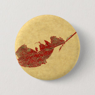 Leaf Nature Prints Button