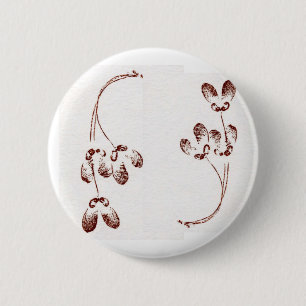 Leaf Nature Prints Button
