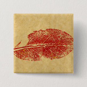 Leaf Nature Prints Button