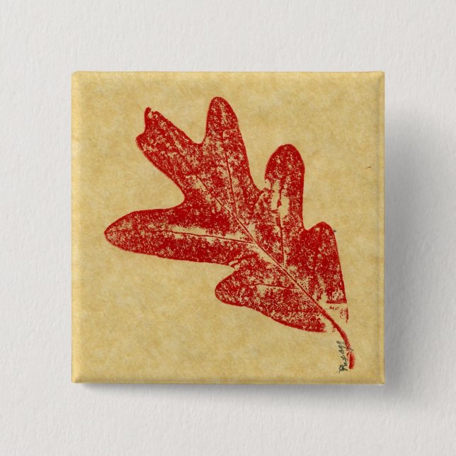 Leaf Nature Prints Button (Front)