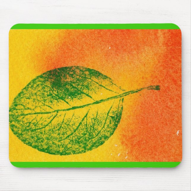 Leaf Nature Prints Mousepad (Front)