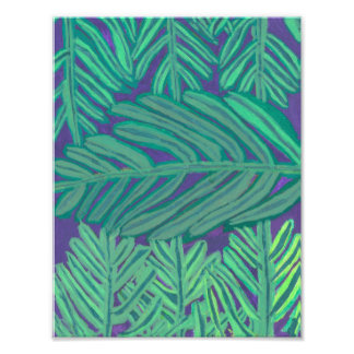 Leaf Night Print