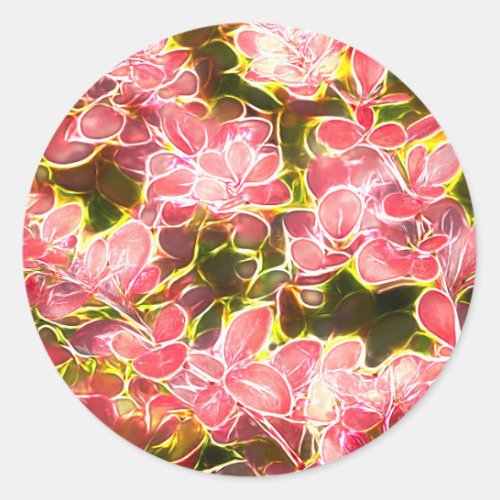 Leaf of Berberis Thunbergii Atropurpurea  Classic Round Sticker